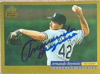 Armando Reynoso Signed 1994 Score Gold Rush Baseball Card - Colorado Rockies