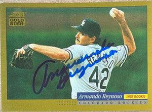 Armando Reynoso Signed 1994 Score Gold Rush Baseball Card - Colorado Rockies - PastPros