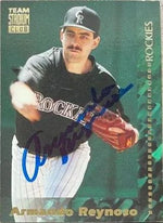 Armando Reynoso Signed 1994 Stadium Club Team Baseball Card - Colorado Rockies
