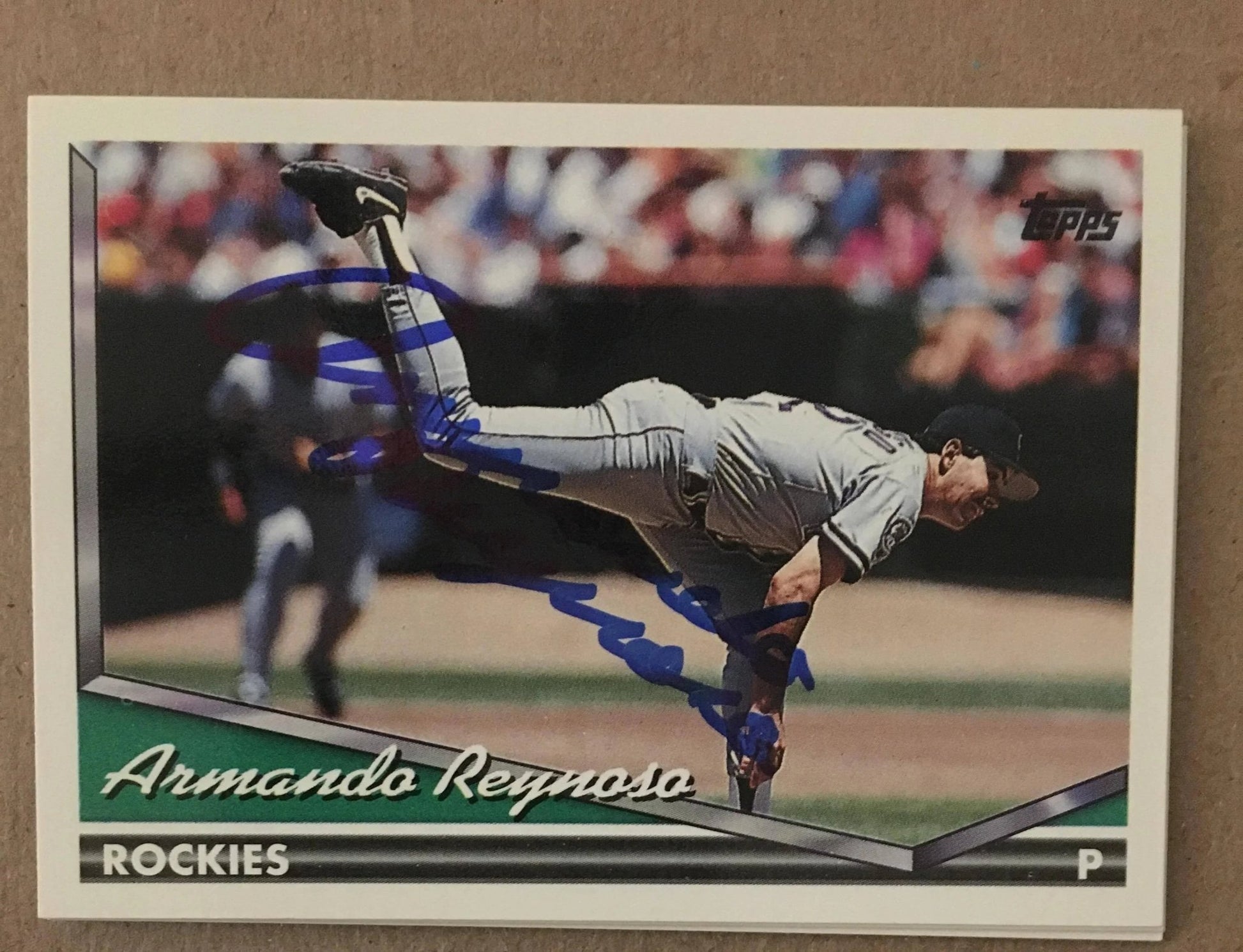 Armando Reynoso Signed 1994 Topps Baseball Card - Colorado Rockies