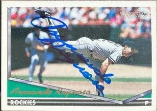 Armando Reynoso Signed 1994 Topps Gold Baseball Card - Colorado Rockies
