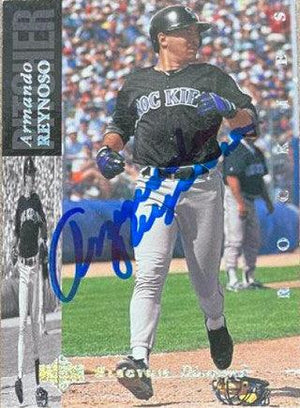 Armando Reynoso Signed 1994 Upper Deck Electric Diamond Baseball Card - Colorado Rockies - PastPros