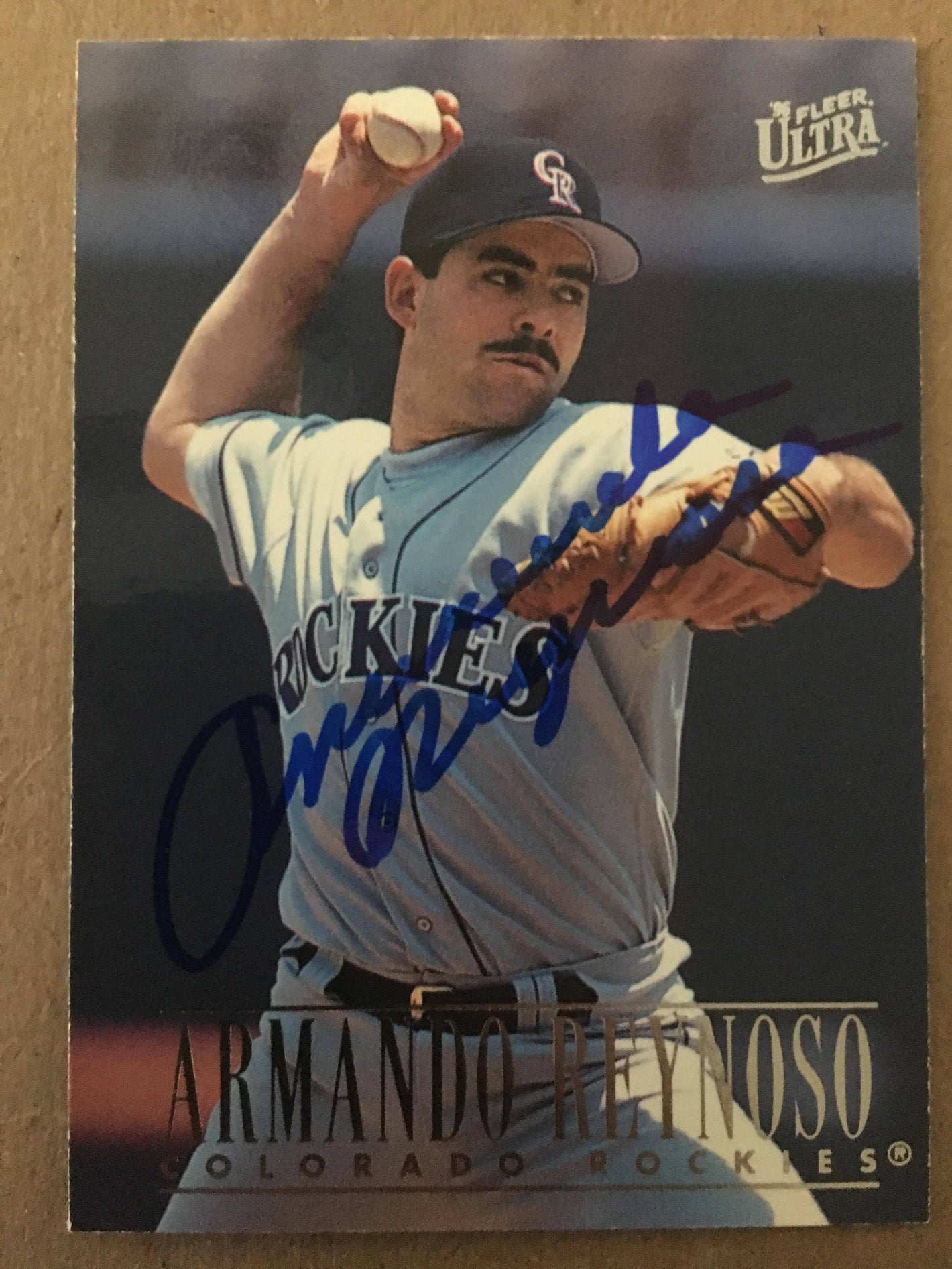 Armando Reynoso Signed 1996 Fleer Ultra Baseball Card - Colorado Rockies - PastPros
