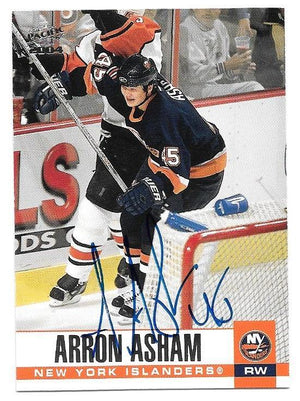 Arron Asham Signed 2003-04 Pacific Hockey Card - New York Islanders - PastPros