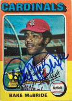 Bake McBride Signed 1975 Topps Baseball Card - Philadelphia Phillies - PastPros
