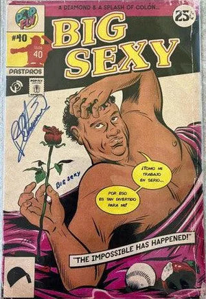 Bartolo Colon "Big Sexy" Pop Fly Pop Shop Print #77 – Signed by Daniel Jacob Horine & Bartolo Colon w/Insc. (RARE) - PastPros