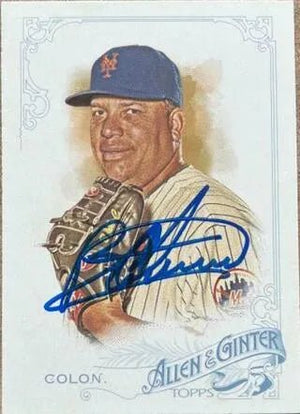 Bartolo Colon Signed 2015 Allen & Ginter Baseball Card - New York Mets