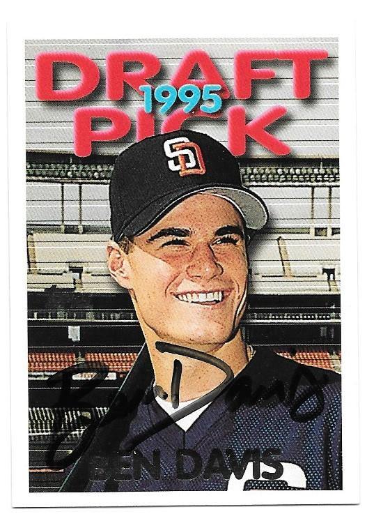 Ben Davis Signed 1995 Topps Baseball Card - San Diego Padres - PastPros