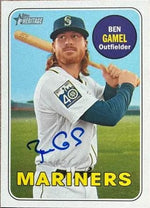 Ben Gamel Signed 2018 Topps Heritage Baseball Card - Seattle Mariners