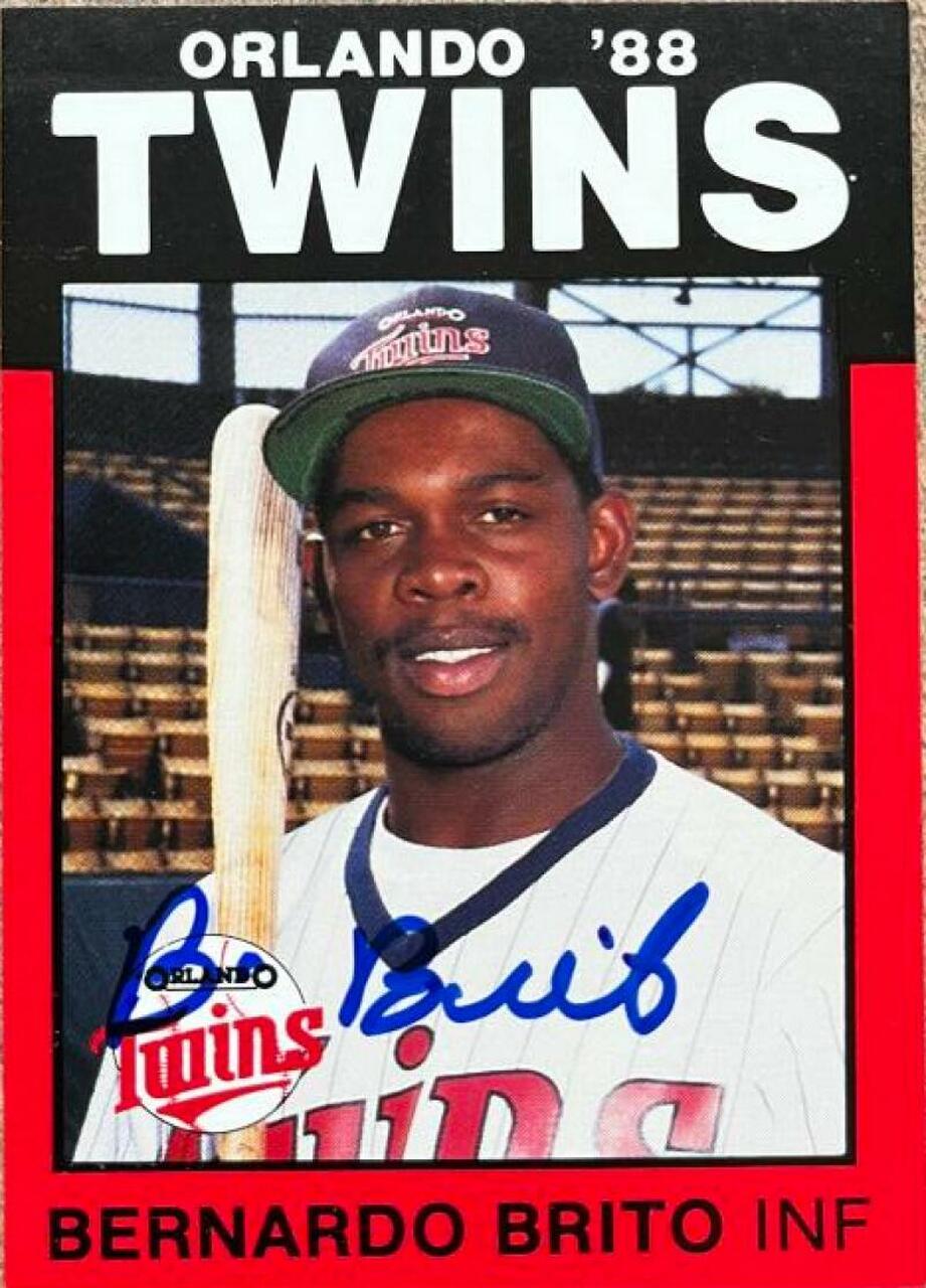 Bernardo Brito Signed 1988 Best Baseball Card - Orlando Twins - PastPros