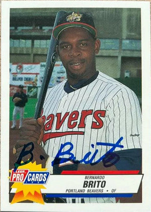 Bernardo Brito Signed 1993 Fleer Pro Cards Baseball Card - Portland Beavers
