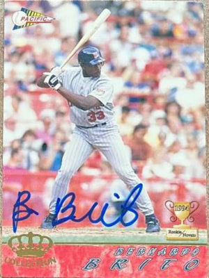Bernardo Brito Signed 1994 Pacific Crown Collection Baseball Card - Minnesota Twins