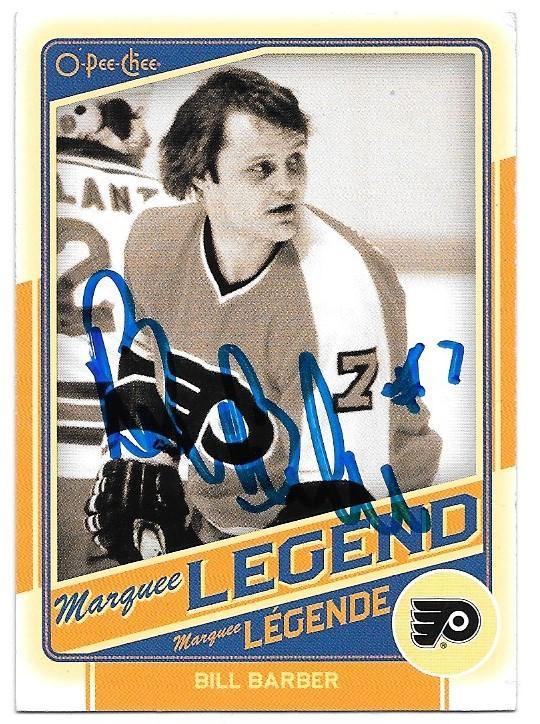 Bill Barber Signed 2012-13 O-Pee-Chee Hockey Card - Philadelphia Flyers - PastPros
