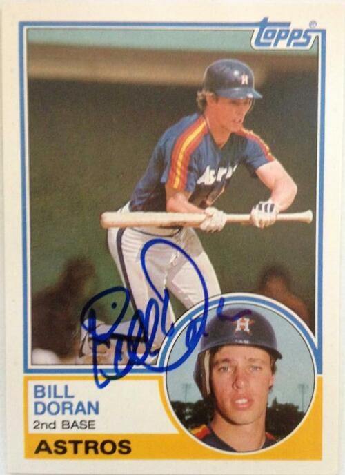 Bill Doran Signed 1983 Topps Baseball Card - Houston Astros - PastPros
