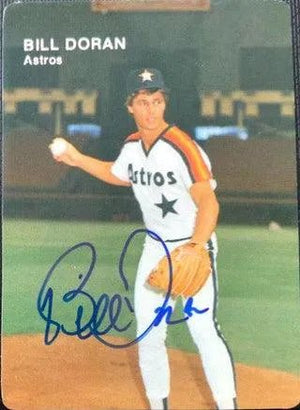 Bill Doran Signed 1984 Mother's Cookies Baseball Card - Houston Astros