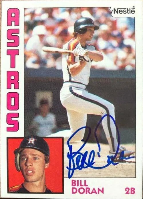 Bill Doran Signed 1984 Nestle Baseball Card - Houston Astros