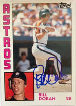 Bill Doran Signed 1984 Topps Baseball Card - Houston Astros