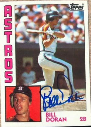 Bill Doran Signed 1984 Topps Tiffany Baseball Card - Houston Astros
