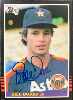 Bill Doran Signed 1985 Donruss Baseball Card - Houston Astros