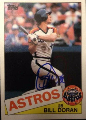 Bill Doran Signed 1985 Topps Baseball Card - Houston Astros
