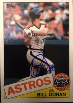 Bill Doran Signed 1985 Topps Baseball Card - Houston Astros - PastPros