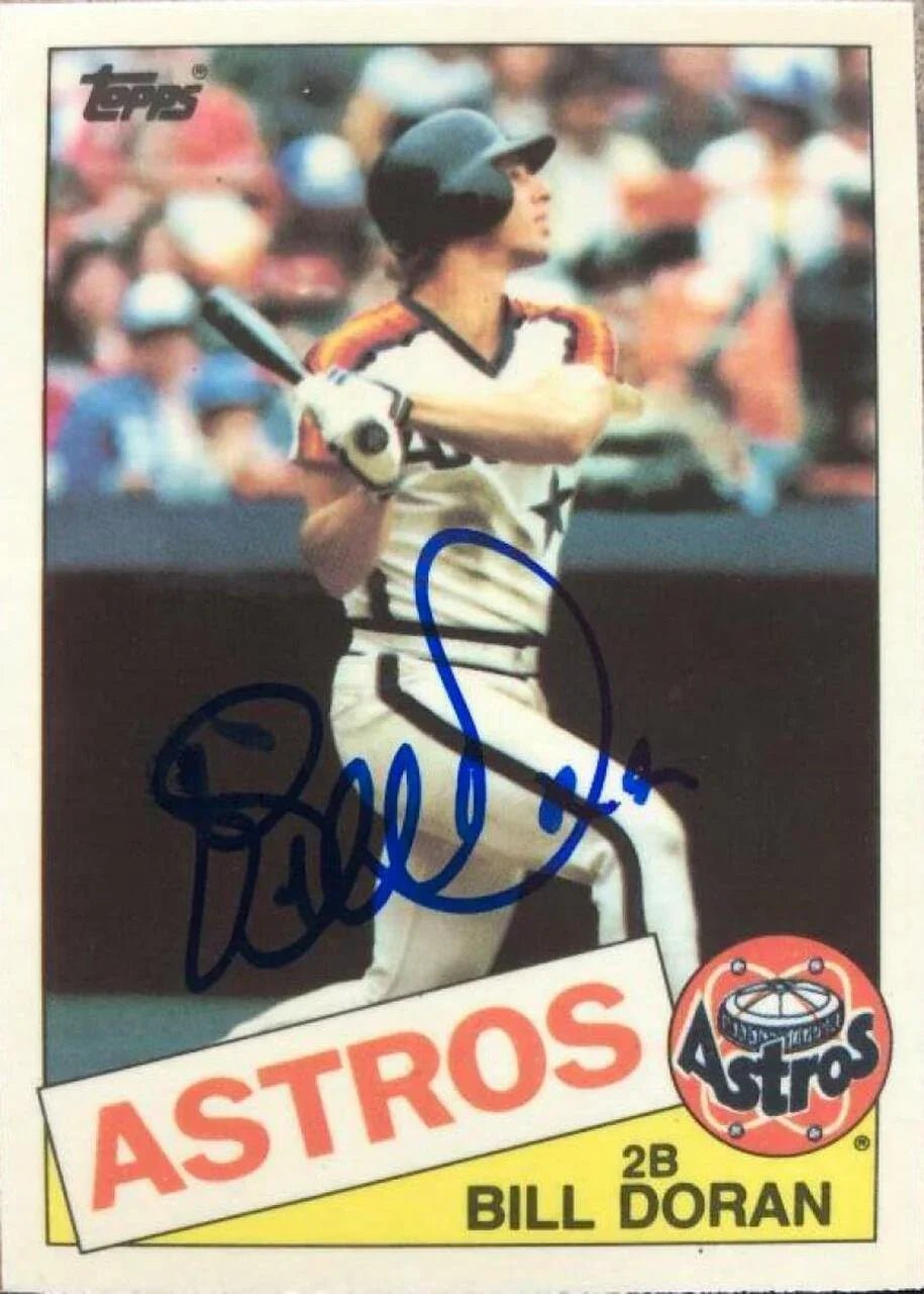 Bill Doran Signed 1985 Topps Tiffany Baseball Card - Houston Astros