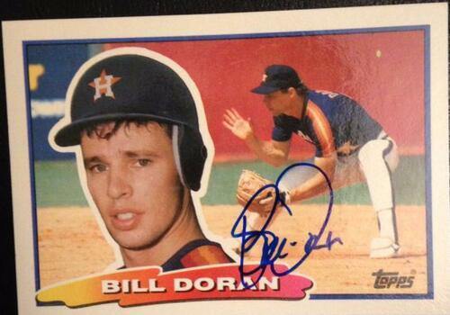Bill Doran Signed 1988 Topps Big Baseball Card - Houston Astros - PastPros