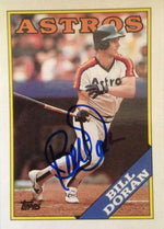 Bill Doran Signed 1988 Topps Tiffany Baseball Card - Houston Astros