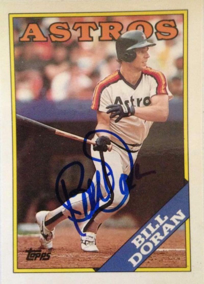 Bill Doran Signed 1988 Topps Tiffany Baseball Card - Houston Astros - PastPros