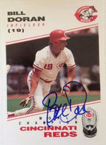 Bill Doran Signed 1991 Kahn's Baseball Card - Cincinnati Reds - PastPros