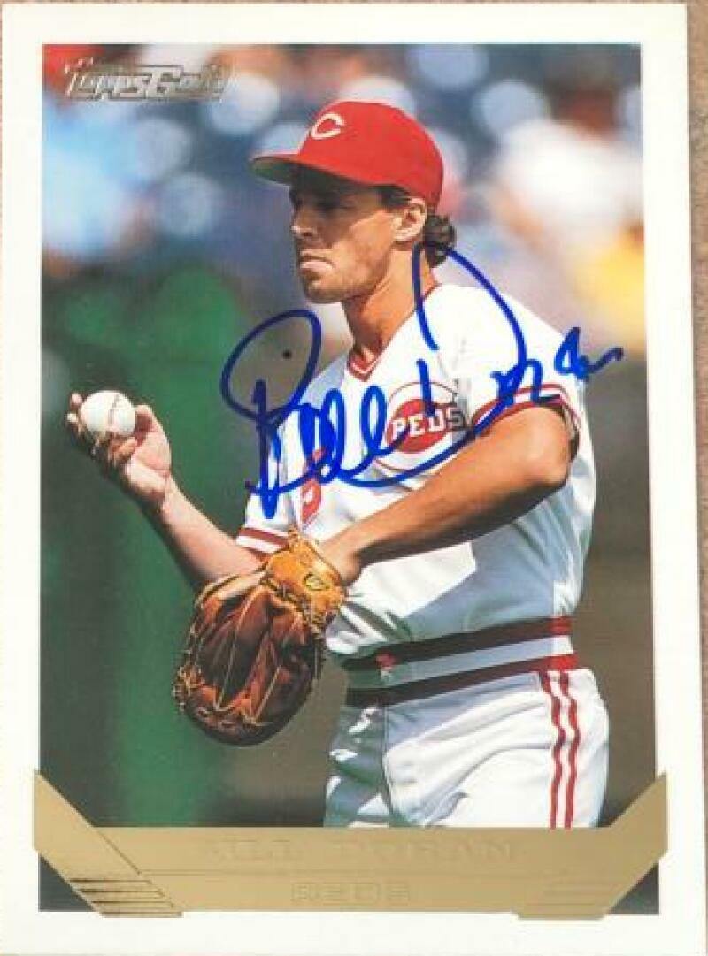 Bill Doran Signed 1993 Topps Gold Baseball Card - Cincinnati Reds - PastPros