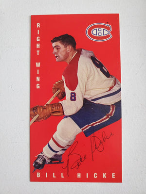 Bill Hicke Signed 1994 - 95 Parkhurst Tall Boys Hockey Card - Montreal Canadiens - PastPros