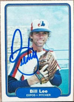 Bill Lee Signed 1982 Fleer Baseball Card - Montreal Expos