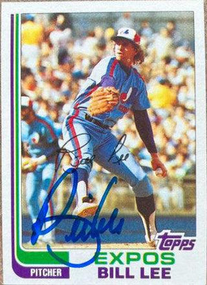 Bill Lee Signed 1982 Topps Baseball Card - Montreal Expos - PastPros