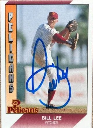 Bill Lee Signed 1991 Pacific Senior League Baseball Card