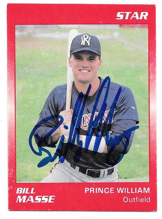 Bill Masse Signed 1990 Star Baseball Card - Prince William Cannons - PastPros