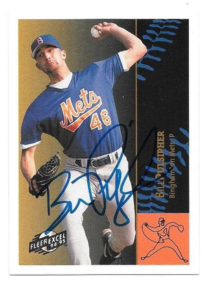 Bill Pulsipher Signed 1994-95 Fleer Excel Baseball Card - Burlington Mets