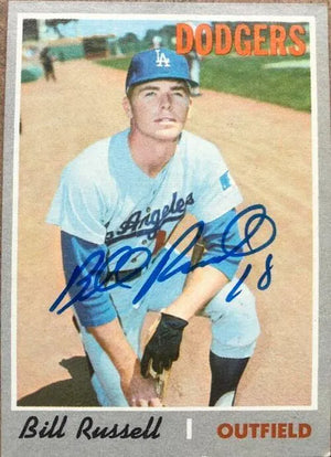 Bill Russell Signed 1970 Topps Baseball Card - Los Angeles Dodgers - PastPros