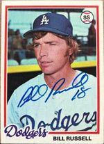 Bill Russell Signed 1978 Topps Baseball Card - Los Angeles Dodgers