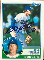 Bill Russell Signed 1983 Topps Baseball Card - Los Angeles Dodgers
