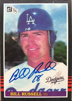 Bill Russell Signed 1985 Donruss Baseball Card - Los Angeles Dodgers