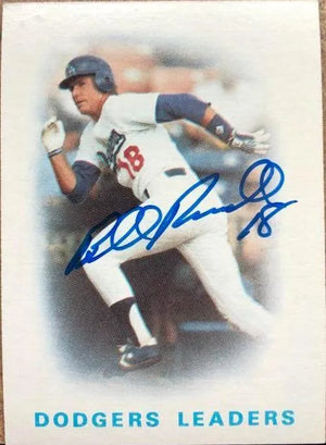 Bill Russell Signed 1986 Topps Leaders Baseball Card - Los Angeles Dodgers - PastPros