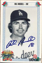 Bill Russell Signed 1991 Target Baseball Card - Los Angeles Dodgers