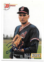 Bill Wertz Signed 1993 Bowman Baseball Card - Cleveland Indians - PastPros