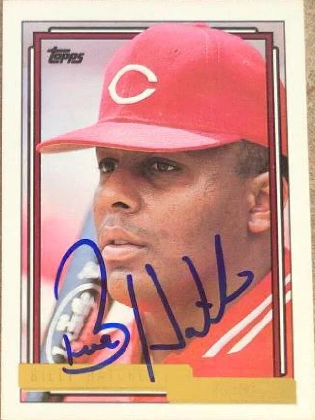 Billy Hatcher Signed 1992 Topps Gold Baseball Card - Cincinnati Reds