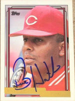 Billy Hatcher Signed 1992 Topps Gold Baseball Card - Cincinnati Reds