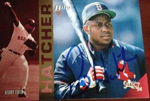 Billy Hatcher Signed 1994 Score Select Baseball Card - Boston Red Sox