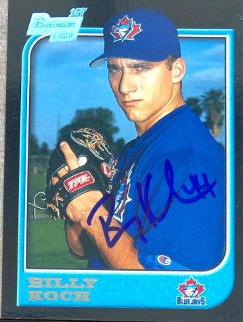Billy Koch Signed 1997 Bowman Baseball Card - Toronto Blue Jays - PastPros