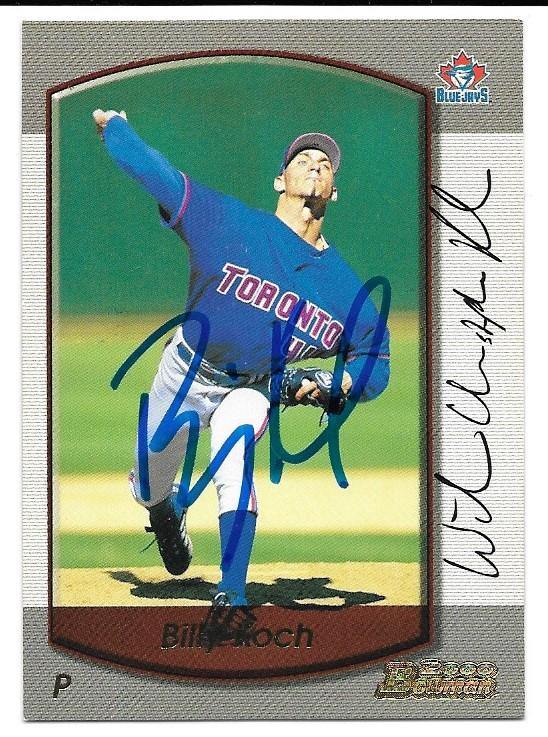 Billy Koch Signed 2000 Bowman Baseball Card - Toronto Blue Jays - PastPros