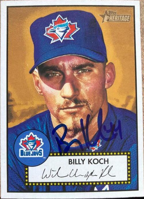 Billy Koch Signed 2001 Topps Heritage Baseball Card - Toronto Blue Jays - PastPros